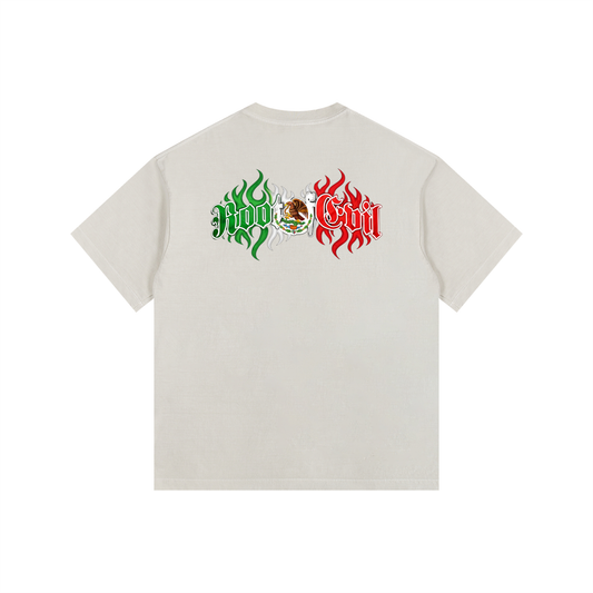 Root of Evil© TEEZ "FUCK ICE V1" -Light Apricot