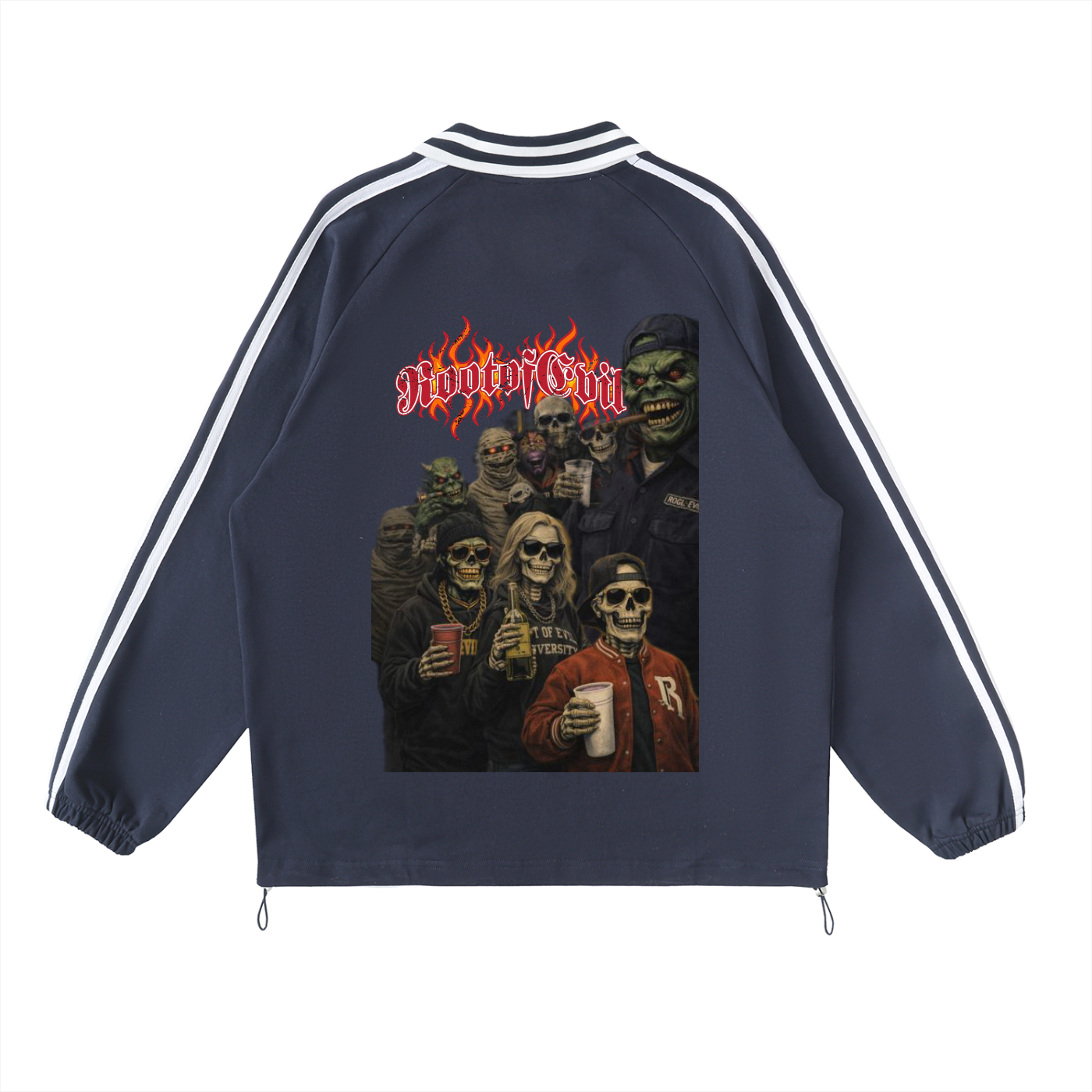 Root of Evil© SWEATSHIRTZ "UNIVERSITY VARSITY CLUB" -Royal Blue/Yellow