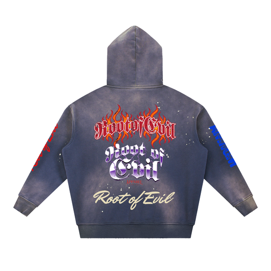 Root of Evil© HOODEEZ "BRANDED" -Navy Blue