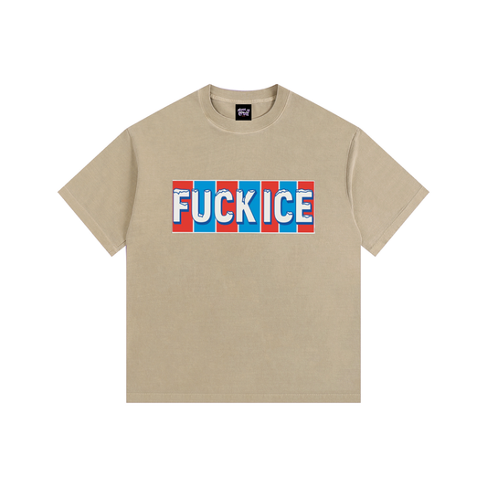 Root of Evil© TEEZ "FUCK ICE V2" -Khaki