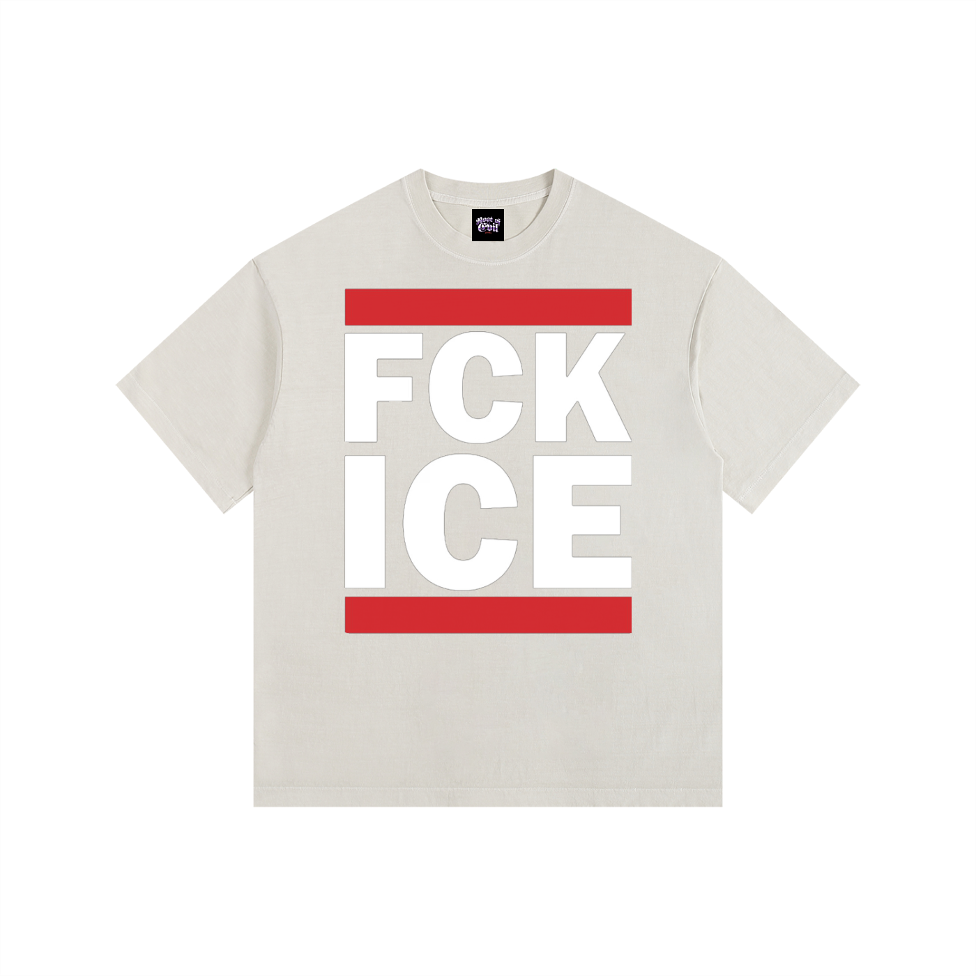 Root of Evil© TEEZ "FUCK ICE V1" -Light Apricot