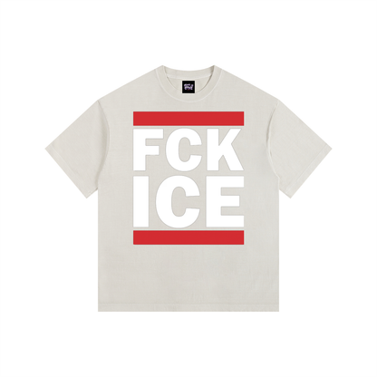 Root of Evil© TEEZ "FUCK ICE V1" -Light Apricot