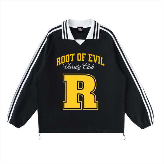 Root of Evil© SWEATSHIRTZ "UNIVERSITY VARSITY CLUB" -Black/Yellow