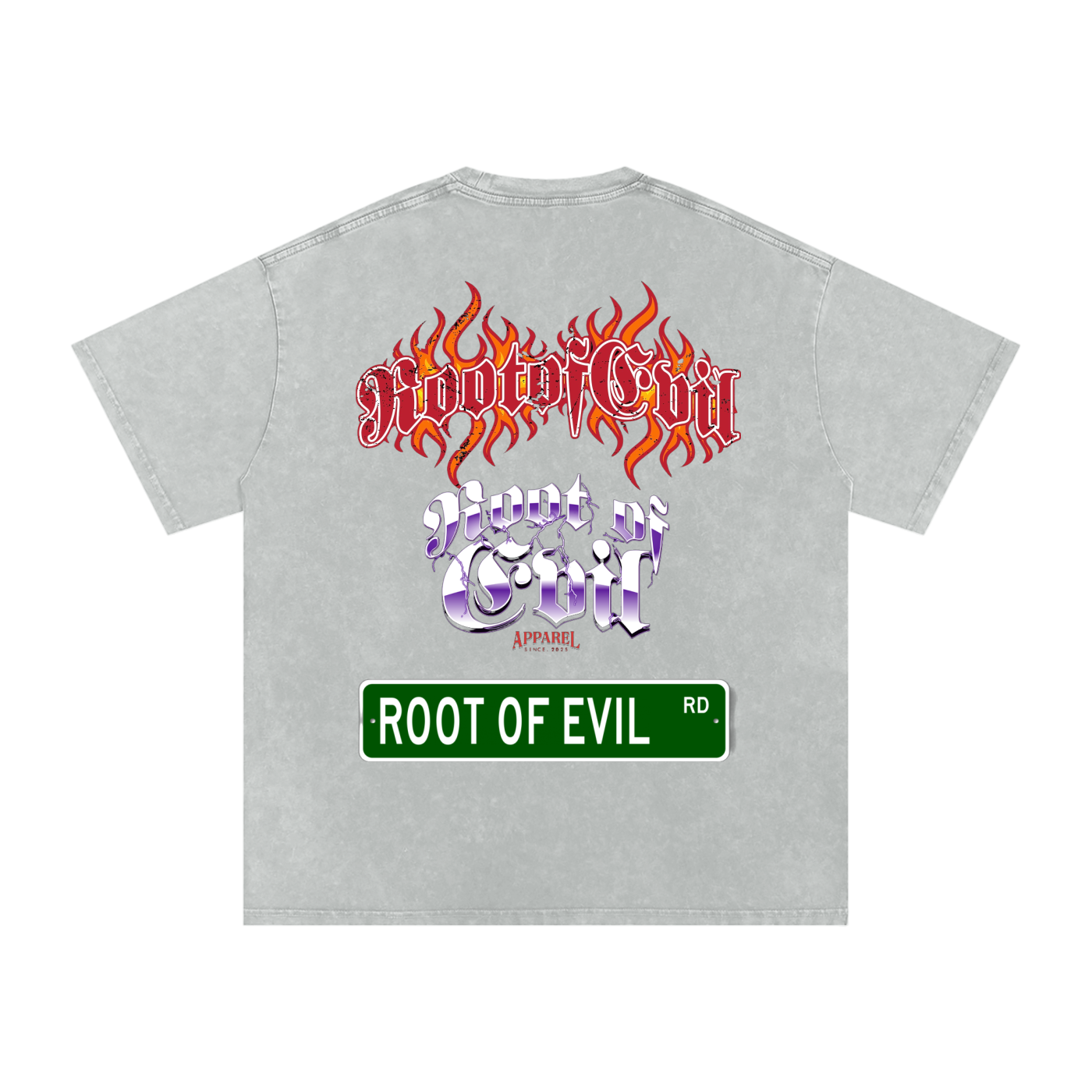 Root of Evil© TEEZ "BRANDED" -Light Gray
