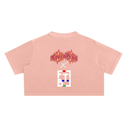 "ROOT OF EVIL x FTB" CROP TOP