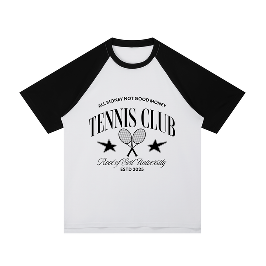 Root of Evil© TEEZ "UNIVERSITY TENNIS CLUB" -Black/White