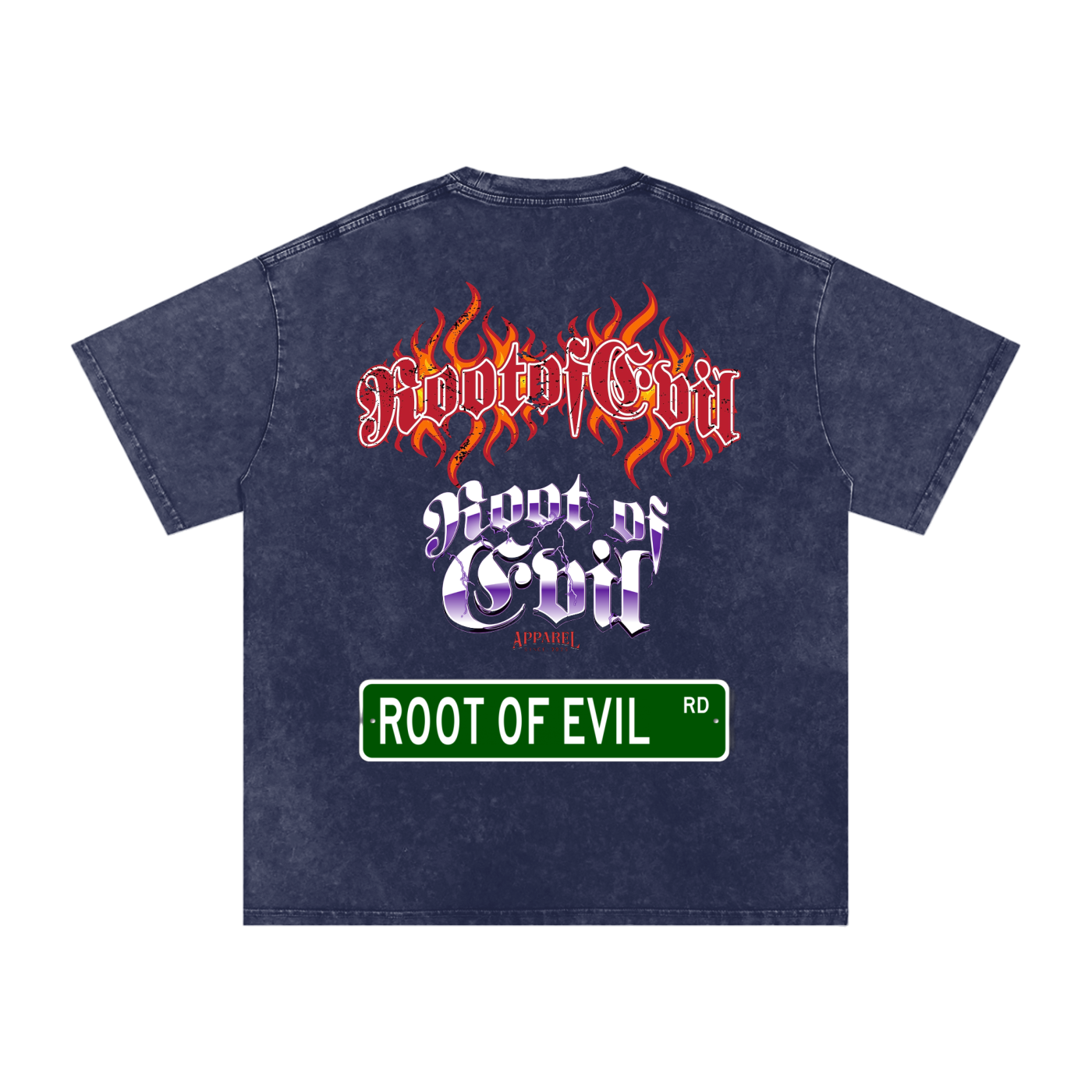 Root of Evil© TEEZ "BRANDED" -Navy Blue