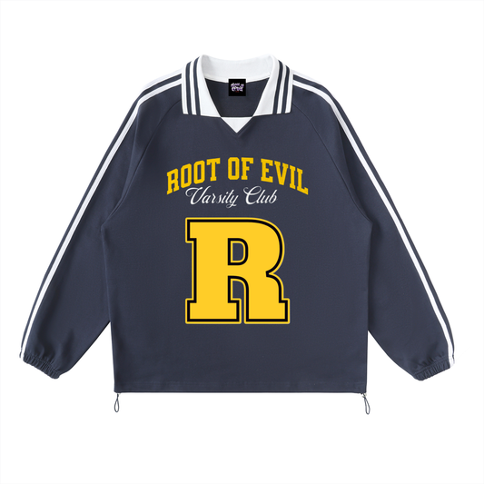 Root of Evil© SWEATSHIRTZ "UNIVERSITY VARSITY CLUB" -Royal Blue/Yellow