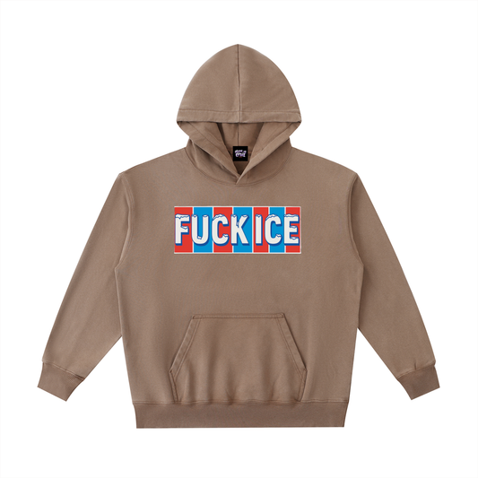 Root of Evil© HOODEEZ "FUCK ICE V2" -Coffee