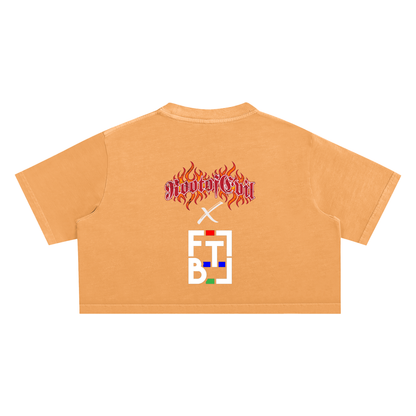 "ROOT OF EVIL x FTB" CROP TOP