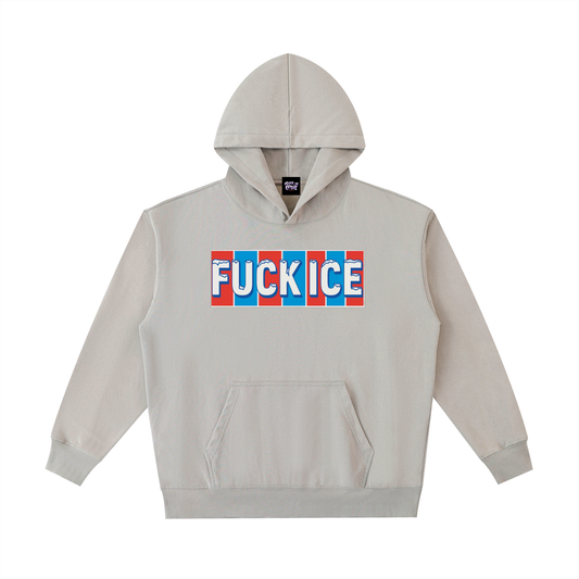 Root of Evil© HOODEEZ "FUCK ICE V2" -Light Gray