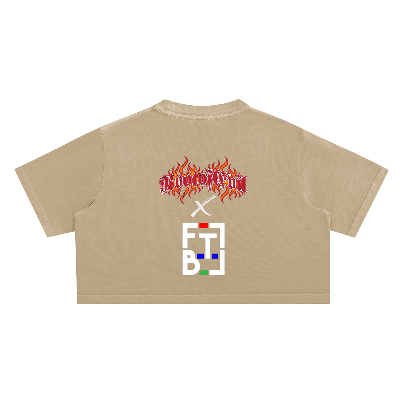 "ROOT OF EVIL x FTB" CROP TOP