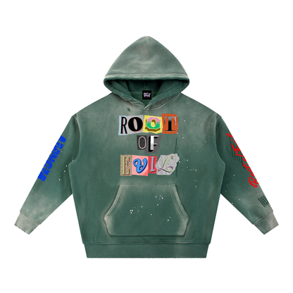Root of Evil© HOODEEZ "BRANDED" -Retro Green
