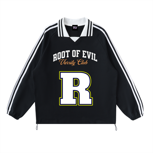 Root of Evil© SWEATSHIRTZ "UNIVERSITY VARSITY CLUB" -Black/White