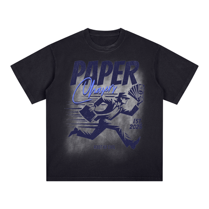 "PAPER CHASER" TEE