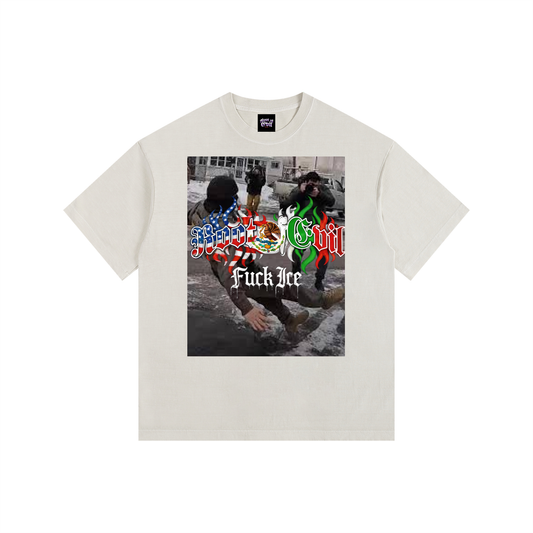 Root of Evil© TEEZ "FUCK ICE V3" -Light Apricot