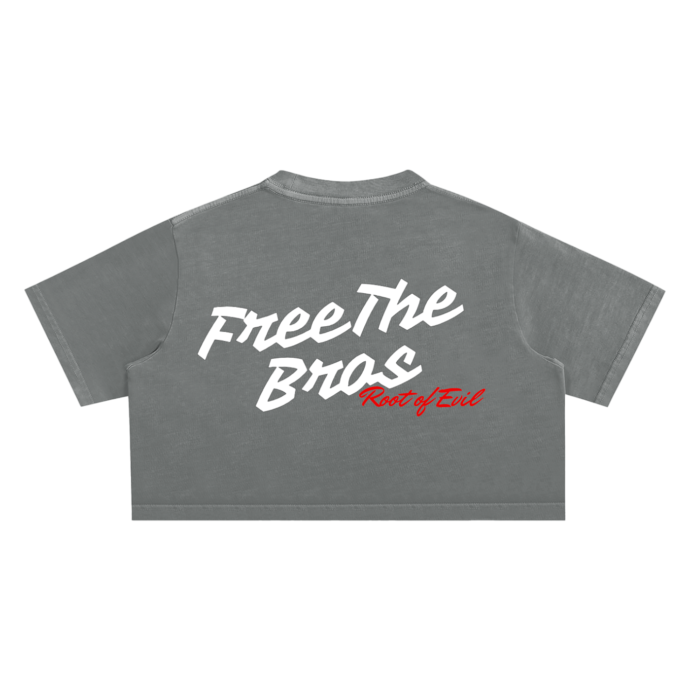 ROOT OF EVIL x FTB "FreeTheBros" CROP TOP
