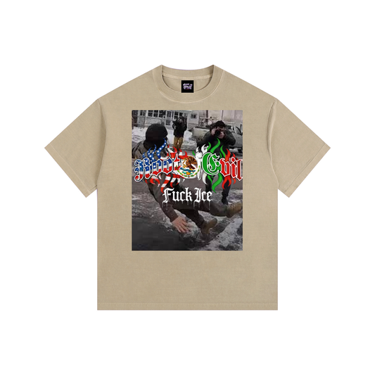 Root of Evil© TEEZ "FUCK ICE V3" -Khaki