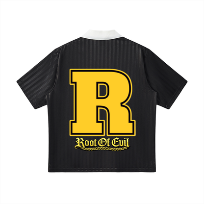 Root of Evil© JERZEE "UNIVERSITY VARSITY SOCCER" -Black/White