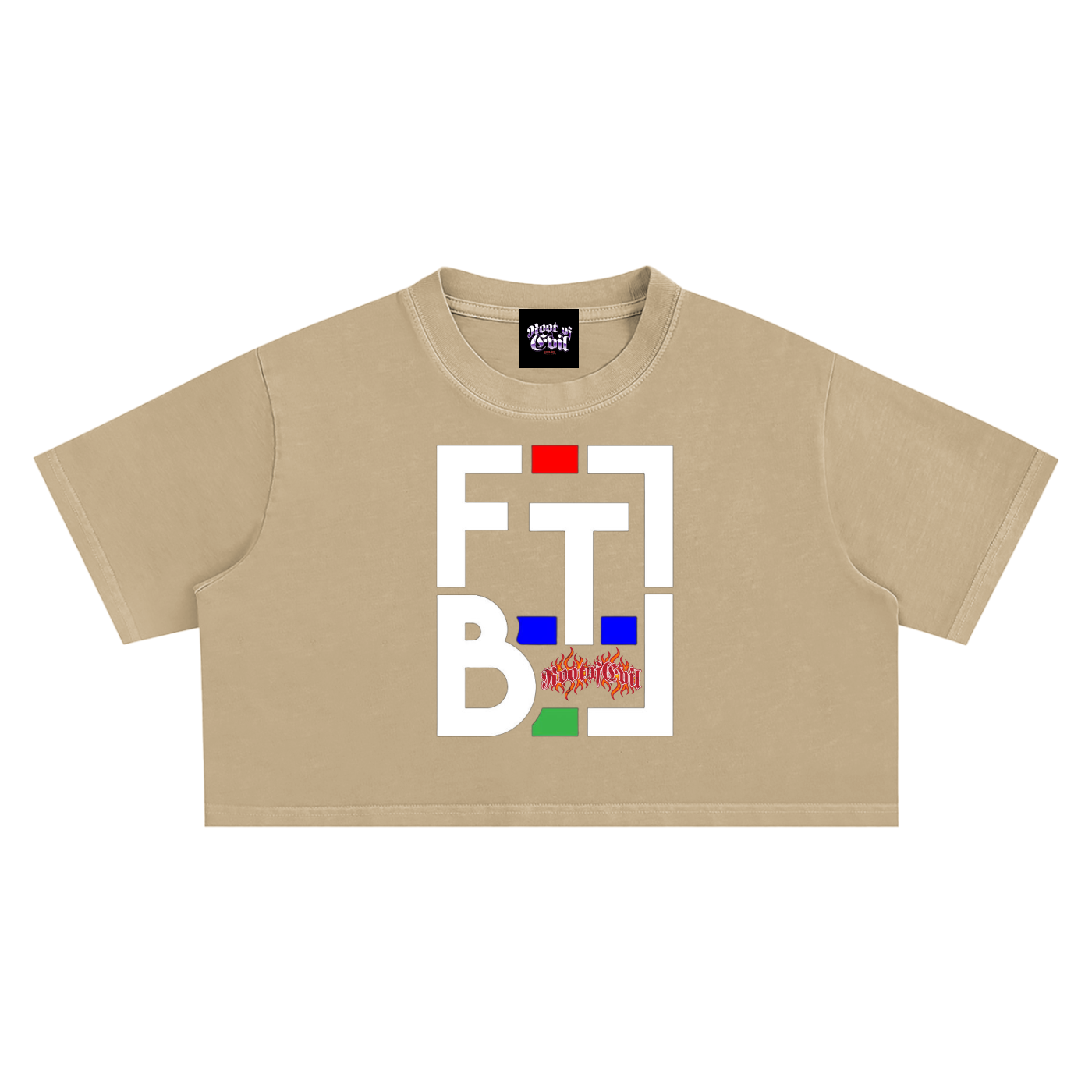 ROOT OF EVIL x FTB "FreeTheBros" CROP TOP
