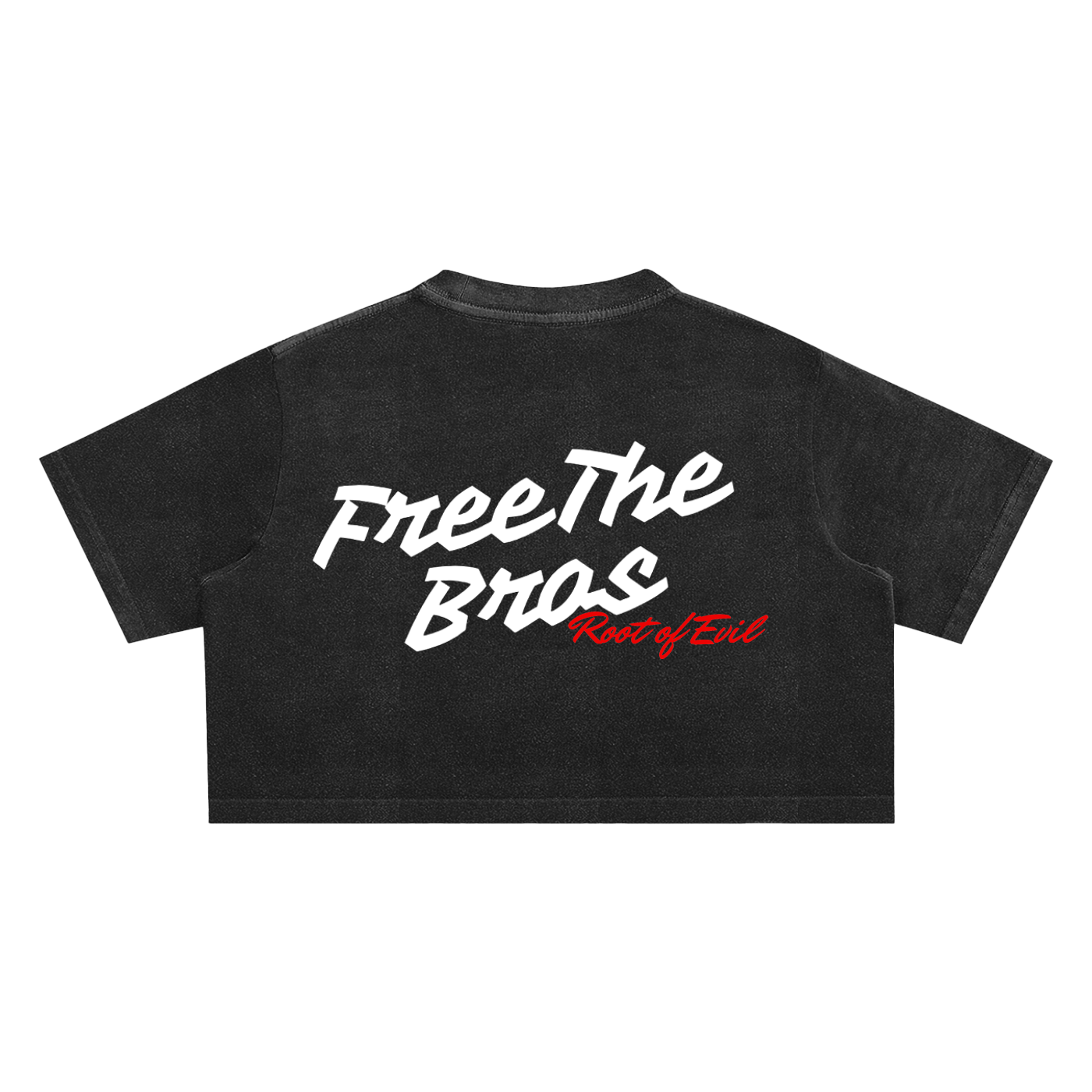 ROOT OF EVIL x FTB "FreeTheBros" CROP TOP
