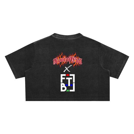 "ROOT OF EVIL x FTB" CROP TOP