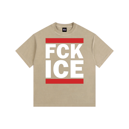 Root of Evil© TEEZ "FUCK ICE V1" -Khaki
