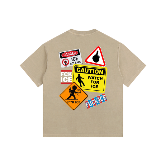 Root of Evil© TEEZ "FUCK ICE V3" -Khaki